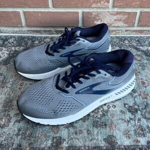 Brooks Beast 20 / Mens Size 12 / Gray Navy Peacoat Running Shoes 1103271D491